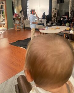 Jankee Parekh Instagram - Hi. This is Sufi. Today I went on my Dadda’s set for the very first time. It was a surreal feeling as I have actually only heard about him going to shooting. When I went there, everyone was excited to see me and they called me cute. I don’t know why ‘coz when I checked myself in the mirror before leaving home I realised Mumma again made me wear the same white shirt and denims.

Anyway coming back to the set, Dadda was proudly introducing me to everyone. During his shot, everytime the  director aunty said ‘Silence’ , I thought I have to say something .. So I tried to make all the sounds I have learnt. 

Don’t know why Mumma was continuously taking me to one end of the shooting floor where I was not audible to anyone... I still kept trying my level best to get everyone’s attention.

Oh & talking about being Audible… Dadda was actually shooting something for @audible.in today and not his TV show. Don’t believe me... Download Audible and listen to his latest audio show that has launched today #MineandYours 2. 

P.S-  Totally forget to mention that I made a new friend today who was shooting with my Dadda, @rithvik_d . We also spent a lot of time together over lunch. He was really kind, as he let me mess up and play with his perfectly gelled hair, just so that I could have some fun. Can’t wait to meet you again buddy💕.

#fundaywithmyfolks #sufiandmaa #daddasboy 

@nakuulmehta 💕