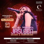 Jasleen Matharu Instagram - Aligarh Mohotsav 🎤🎤 See you peeps Terminal 2 Chatrapati Shivaji Terminal Mumbai