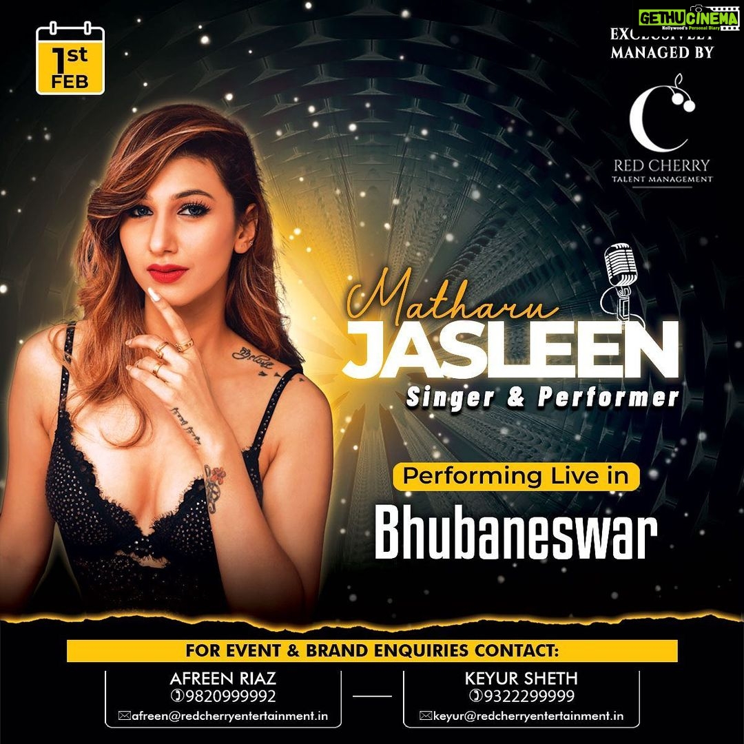Jasleen Matharu Instagram - Bhubneshwar it is !!!! 🎤🎤