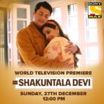 Jisshu Sengupta Instagram - Pyaar hamesha tha aur hamesha hi rahega! Watch Paritosh and Shakuntala in the World Television Premiere of ‘Shakuntala Devi’ on 27th December, 12 PM only on @sonymax. #ShakuntalaDeviOnSonyMAX @balanvidya @sanyamalhotra_ @theamitsadh @directormenon @sonypicsfilmsin @ivikramix @abundantiaent @shikhaarif.sharma