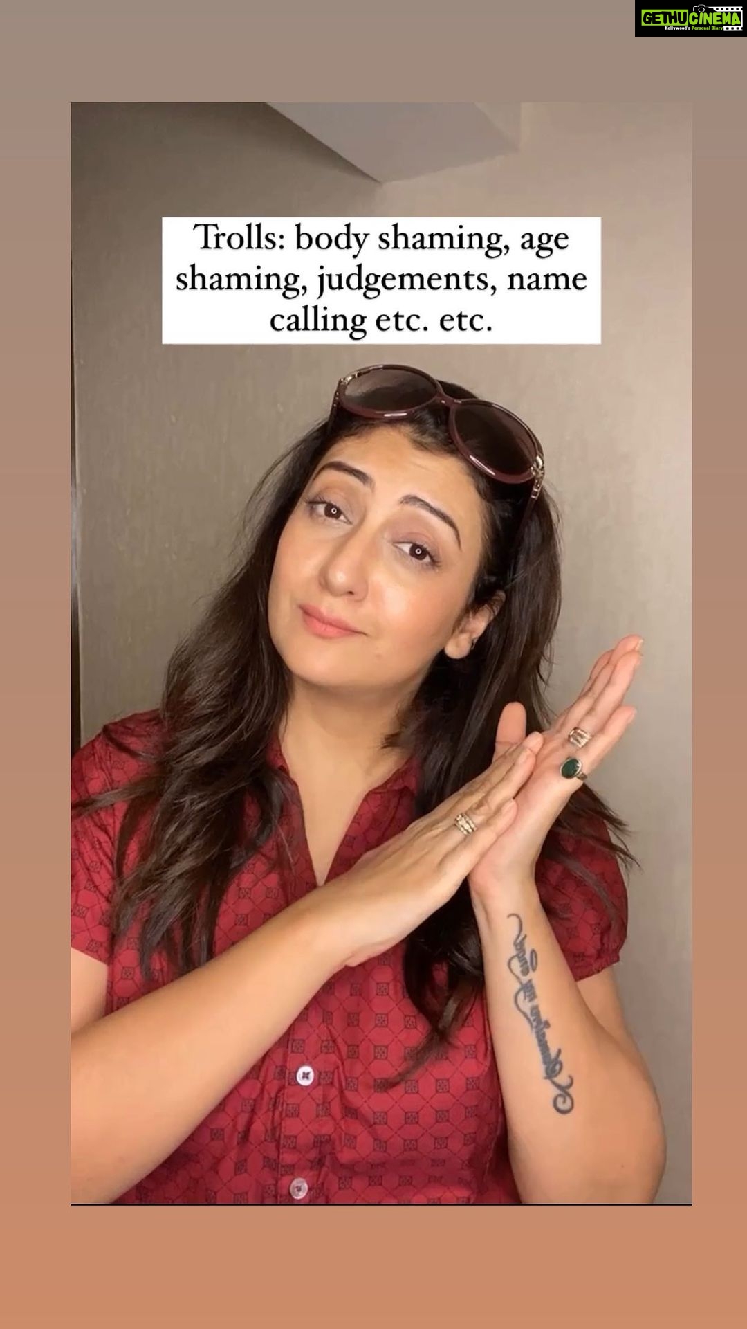 Juhi Parmar Instagram - The kind of replies I love to give.. #shametrollers #trolls #unstoppable #unaffected #notbothered #happy #blessed #reel #reels #reelsinstagram #reelitfeelit