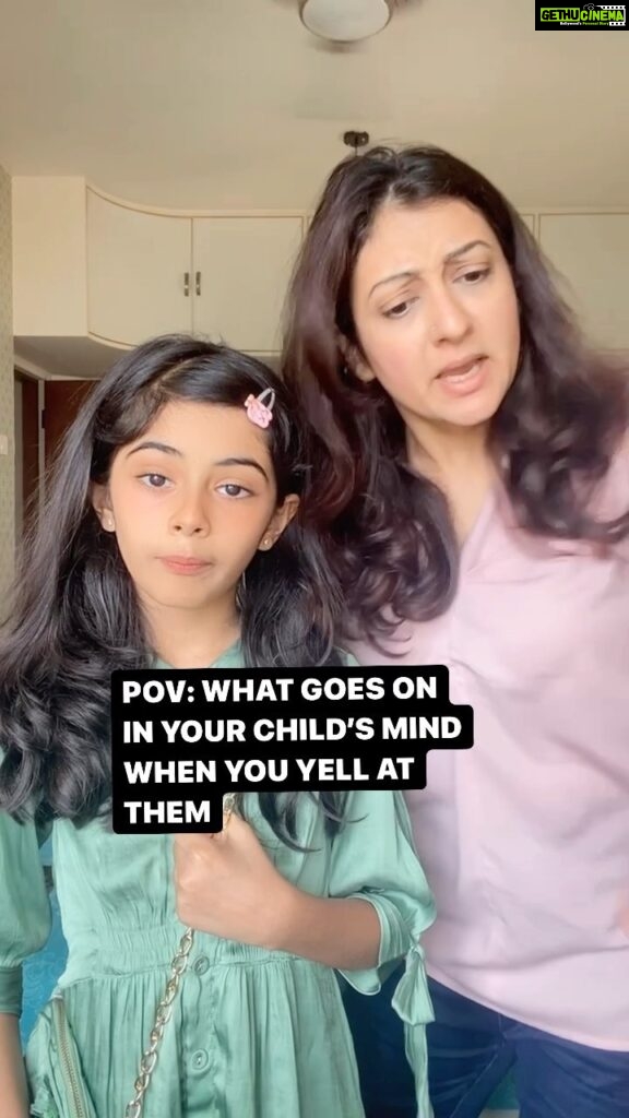 Juhi Parmar Instagram - A child’s POV, whoever knew they can think this way but yes remember the other side of the coin! Humour with a little bit of truth! Yelling won’t serve the purpose. Try gentle parenting instead. #HappySunday #happyparenting #responsibleparenting #gentleparenting #reels #reel #reelsinstagram #reelitfeelit