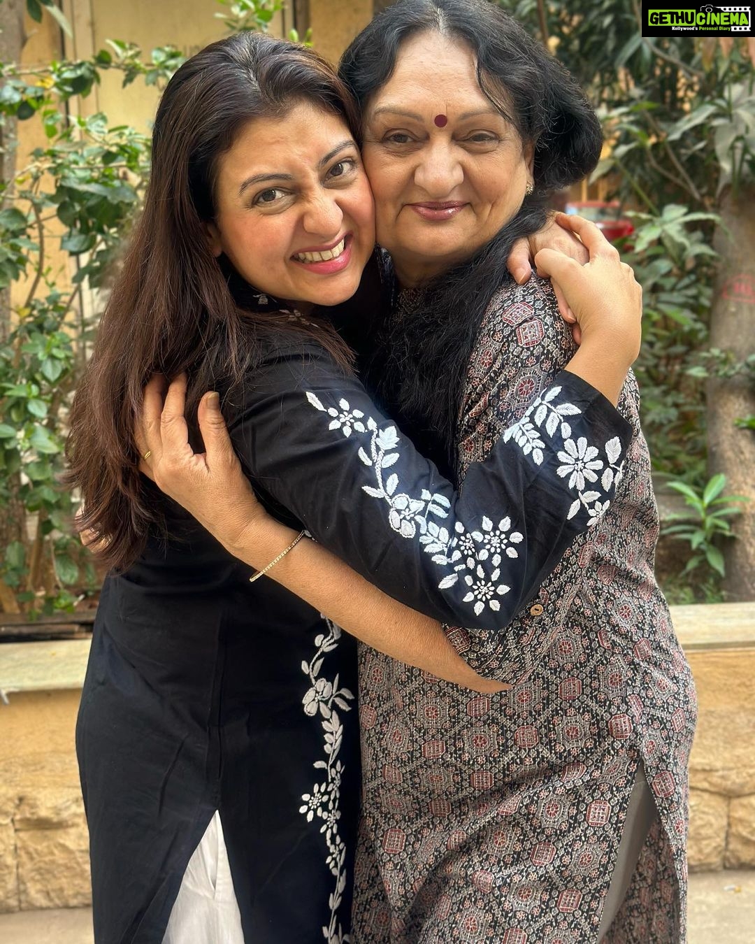 Juhi Parmar Instagram - My back bone, my support system, the one who keeps me going even when I'm exhausted and tired, looks after not only me but is an amazing inspiration on the way she looks after all of us! Mumma, wish you a very very Happy Birthday! #motherlove #motherdaughter #happybirthday #birthdaywishes