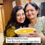 Juhi Parmar Instagram - Mango season countdown usually begins at our home as Aam Ras is a favourite. And truly I have the best person in my home, my mother showing you a very quick and easy recipe for Aam Ras which is high in nutrition, amazingly delicious and a favorite for kids and adults both. Let me know if you try it out and I would love to hear how it turned out. #mangorecipe #mango #mangoes #summerrecipes #aamras #food #recipe #reels #reel #reelsinstagram #reelitfeelit