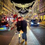 Kanika Mann Instagram - Picture perfect!! @officialkanikamann @rajivadatia Christmas Vibes in a London Town!! 🎄🎄🎄 #london #londonlights #regentstreet Regent Street,london