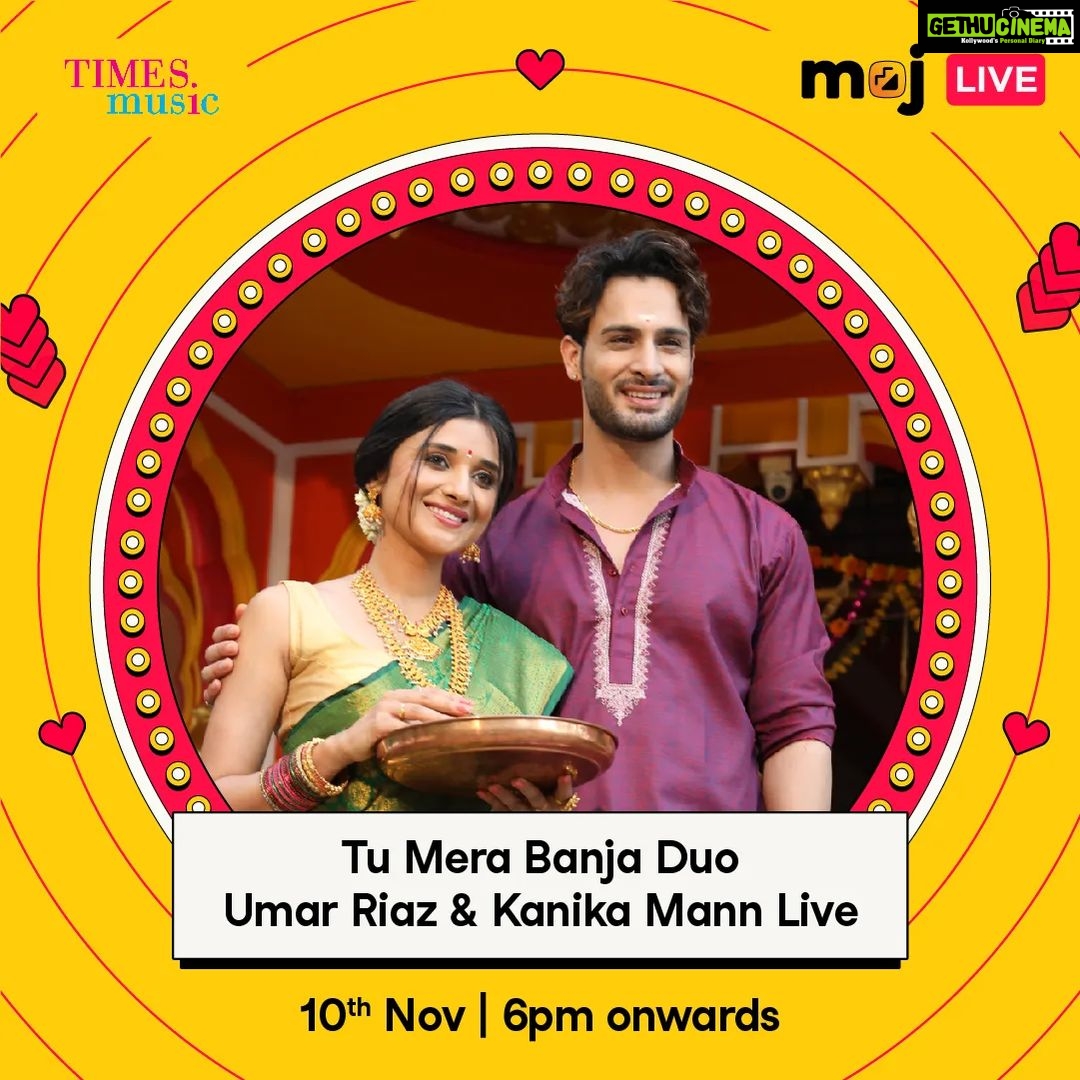 Kanika Mann Instagram - Catch @umarriazz91 & @officialkanikamann on #mojLIVE today at 6 PM