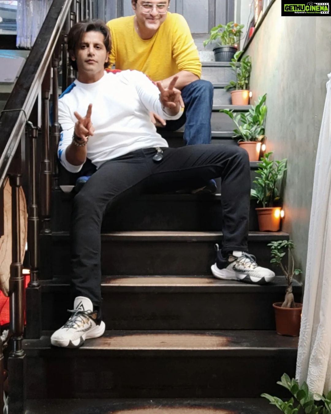 Karanvir Bohra Instagram - We are family ... Like the #adamsfamily @shru2kill @simplekaul @harshvasishth @additemalik #shararatforever @baojiasianhome
