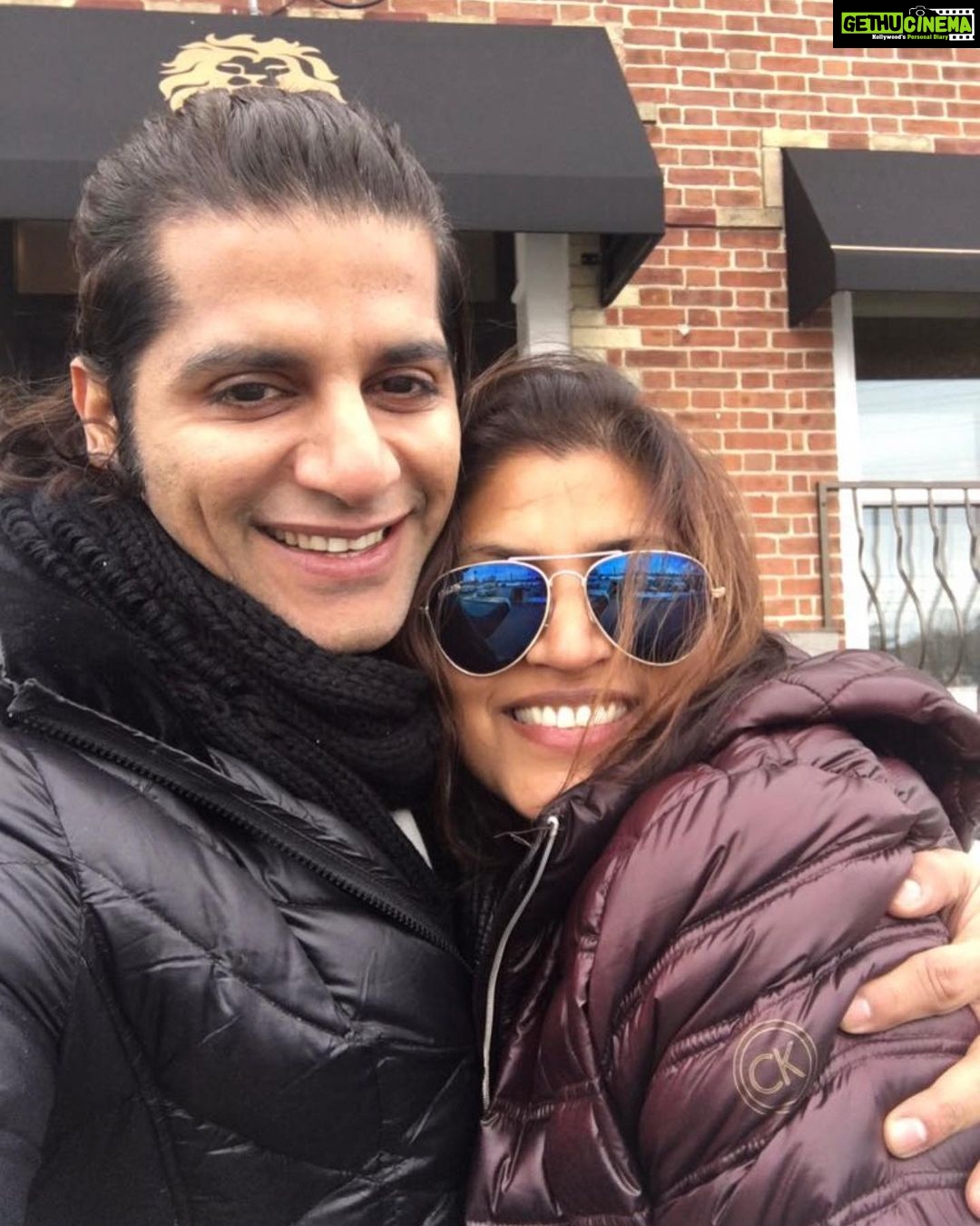 Karanvir Bohra Instagram - We fight and then we fight a lot but as long as the heart that’s connected the love is eternal ❤️ happy siblings day dids 🤗