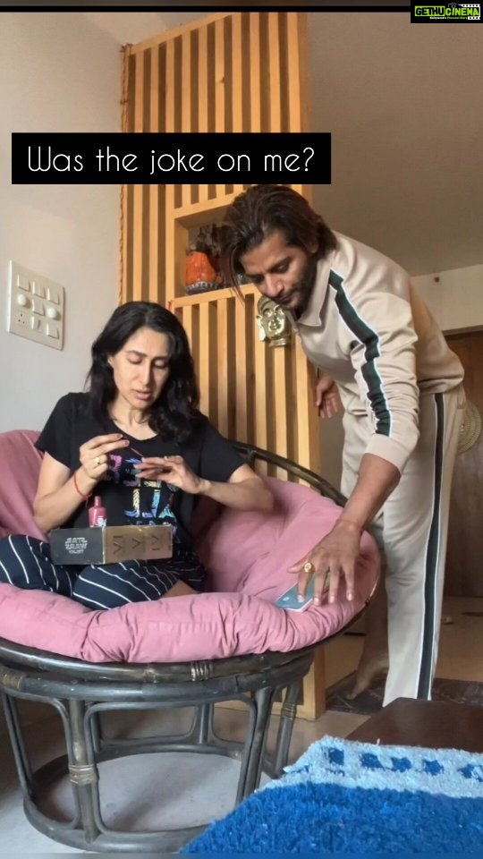 Karanvir Bohra Instagram - I thought the joke was on her 😤