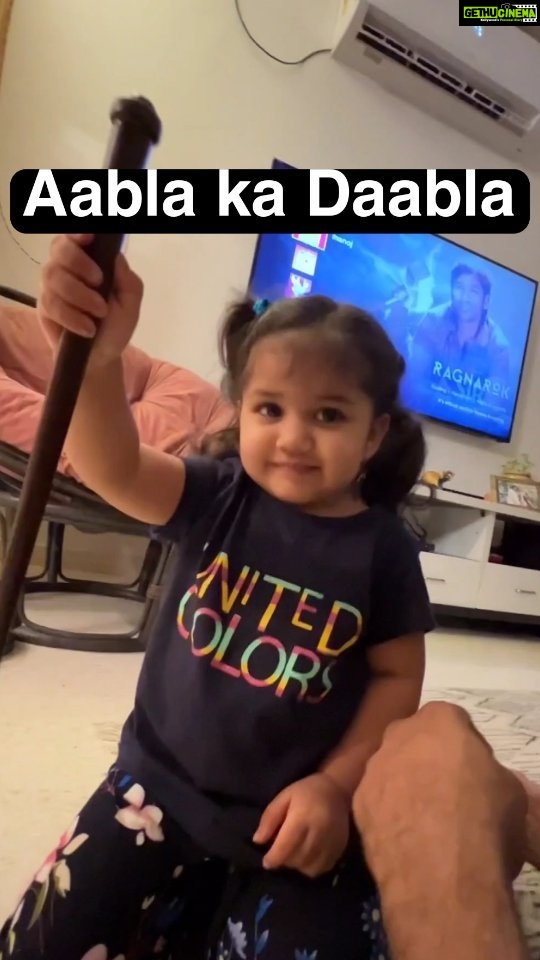 Karanvir Bohra Instagram - Children can be hilarious sometimes, but this one @thebabysnowflake is a #cartoon #aablakadaabla 😂😂😂