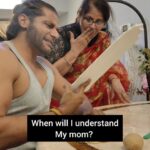 Karanvir Bohra Instagram - Me: When will she ever understand me? Mom : when will he ever understand me? #mothersonbond #madhubohra #karanvirbohra