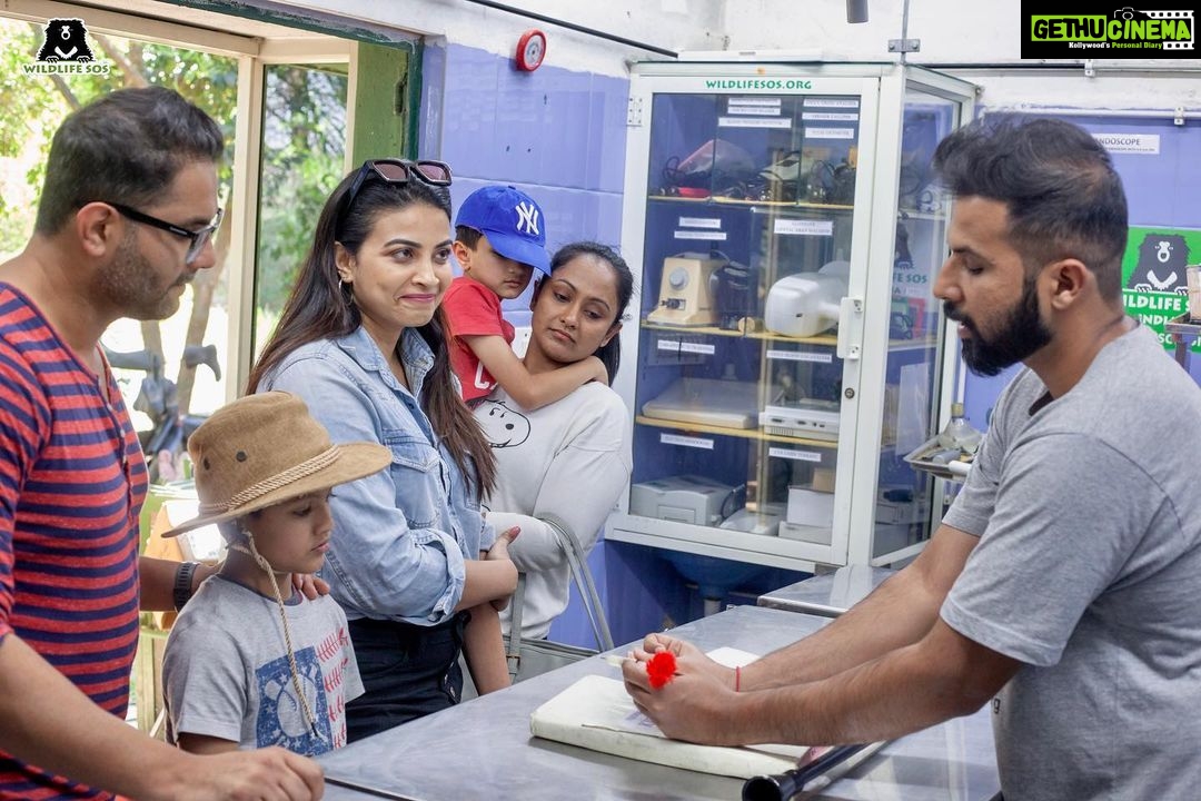 Kavya Shetty Instagram - A day well spent at the Bannerghatta Bear Rescue Centre at Bengaluru. Thank You @wildlifesos for inviting me ♥️ 🐻 You can reach out to @wildlifesos for visiting , volunteering or contributing for the cause . #banerghattabearrescuecentre #wildlifesos #saveanimals #bengaluru Bannerghatta Biological Zoo