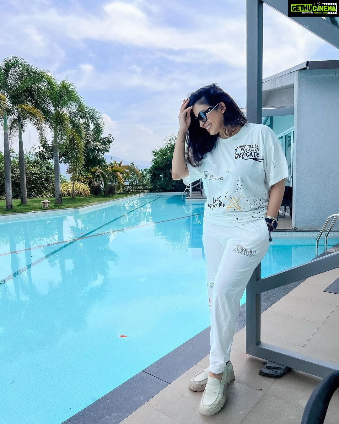 Kishwer Merchant Instagram - What's on the Menu ? Wearing @exhalelabel