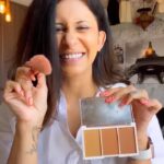 Kishwer Merchant Instagram - Not very good at it but tried 2 different looks 🙈🤷‍♀️ Which one do u prefer? 1st 5 steps is preparing your skin for make up .. very imp 😁