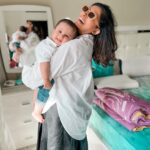 Kishwer Merchant Instagram - Meri Jaan @nirvair.rai ❤️ Twinning with my Baby 🧿😁