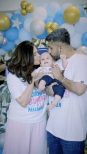 Kishwer Merchant Instagram - Presenting our Ganju Rai ❤️🧿 @nirvair.rai #SuyyashRai #kishwermerchant #saadireelsaadifeel #Sukishkababy #trendingreels #ticktickboom #babyboy #babyreels #mundan 📸 : @harikesh_wrc_ ❤️