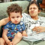 Kishwer Merchant Instagram - Chummeshwari Mummyyyyy ❤️❤️😘😘😘 #Sukishkababy #NirvairRai