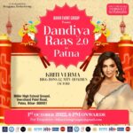 Kriti verma Instagram - Happy Navratri to everyone 🤗 Dandiya Raas 2.0 , the biggest Dandiya Event of Patna.. see you all on 01.10.2022🔥 . . . . . . #dandiya #kriti #kritiverma #event #eventdiaries #kriti #kritiverma #biggboss #mtv #roadies #patna #bihar #jaimatadi 🙏