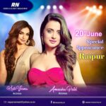 Kriti verma Instagram - Raipur... Get ready for a big dhamaka on 20th June. See you all there.❤️❤️🔥🔥 . . . . . #ameeshapatel #celebrityappearance #celebrity #actor #actorslife #kriti #kritiverma #event #eventdiaries #jaimatadi🙏 🧿