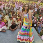Kriti verma Instagram - Happy faces 🧿 . . . . . outfit - @coutureisabis . . . . #event #appearance #celebrity #dance #host #stage #biggboss #mtv #roadies #fun #holi #foryou #kriti #kritiverma #jaimatadi 🙏
