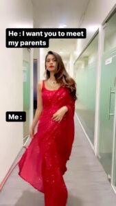 Lopamudra Raut Instagram - True story girls 😉 ?? Jewellery by @notandasofficial #traditional #saree #love #jewellery