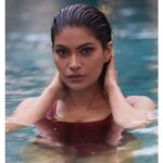 Lopamudra Raut Instagram - If you could live anywhere, where would it be.? 📸@shotbynuno make up and hair by @seerathmystique styled by @mahekksutaria Swimwear @angelcroshet_swimwear @grandhyattgoa #portait #photo #goa #photoshoot #waterbaby #pool #traveller #traveldiaries