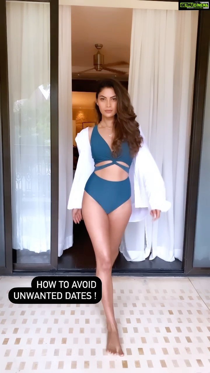 Lopamudra Raut Instagram - How to avoid unwanted dates and chill in your own balcony π makeup : @seerathmystique Bikini : @angelcroshet_swimwear Stylist : @mahekksutaria @styledbynikinagda #balconylook #bikini #look #staycation #grandhyattgoa