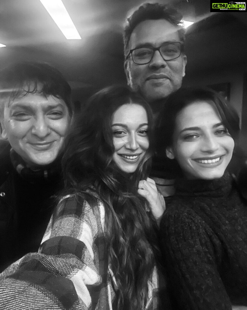 Madhurima Roy Instagram - I think I’m the saddest person when it’s a wrap. Well, almost. The craft, madness, the adrenaline, the call times, the hustling, the passion is what drives me the most! To having shot in the toughest terrains and weather conditions, EVER! and sharing the same with this bunch was just the icing on the cake! To the people and the places that made it worthwhile, grateful indeed! Onto the next sched!💙 .. #featurefilm #firstschedulewrap #movingon London, United Kingdom