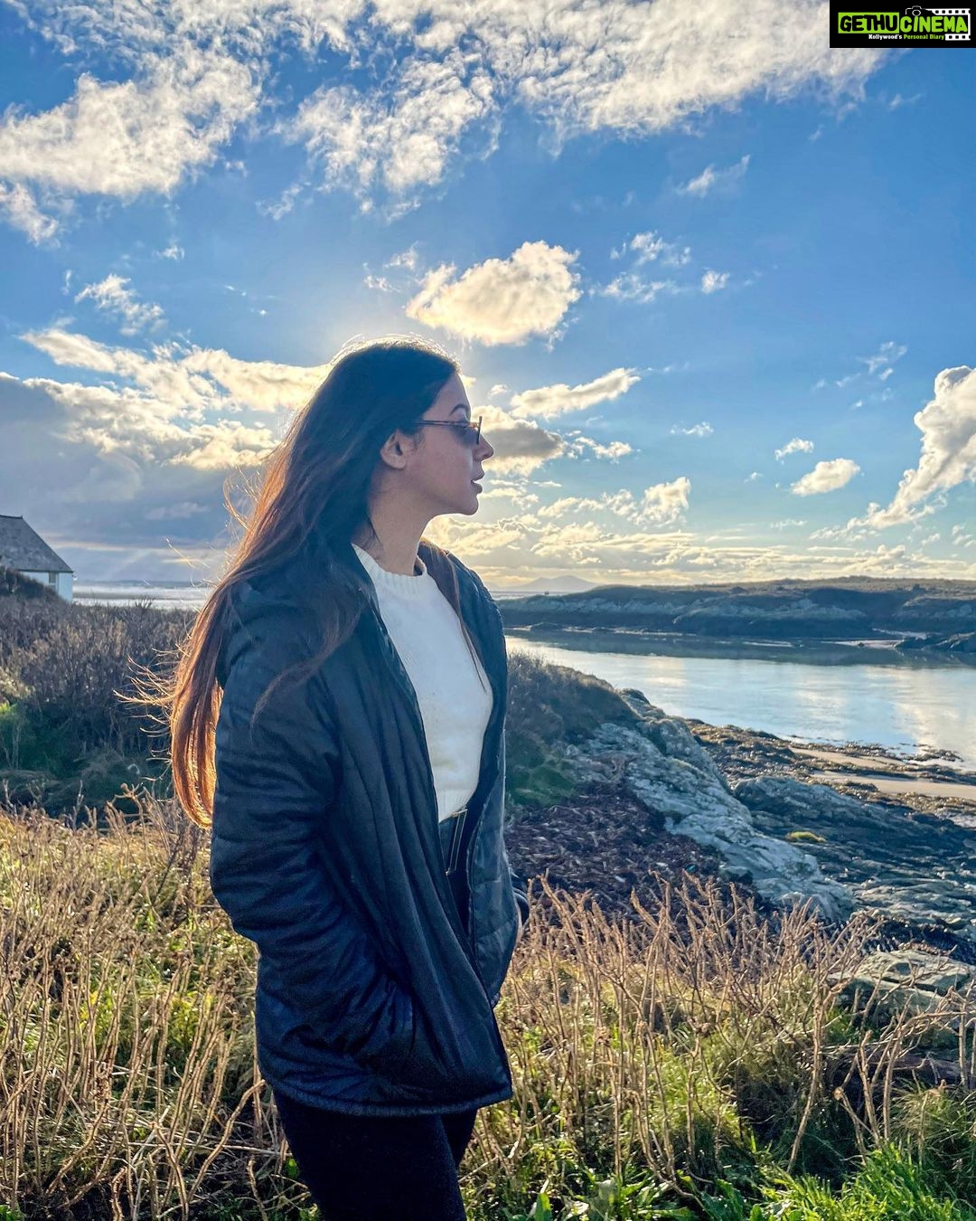 Madhurima Roy Instagram - When you find yourself in a painting. The sky, the light, this day, such a tease 💠.. Holyhead Angelsey, Wales