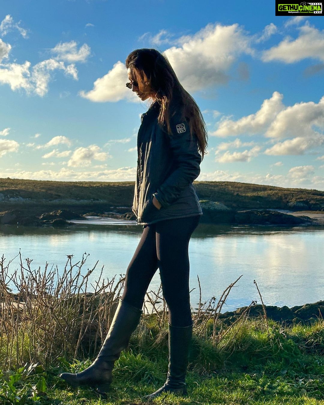 Madhurima Roy Instagram - When you find yourself in a painting. The sky, the light, this day, such a tease 💠.. Holyhead Angelsey, Wales