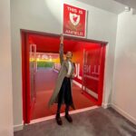 Madhurima Roy Instagram - Live from Anfield❤️ .. A day I dreamt of, joked with my friends, about being there someday, right there with my favourite team playing, soaking in that atmosphere, the dressing room, everything about it, was so magical. I still can’t believe I made it here. This is Anfield, and “You’ll never walk alone” A match to be witnessed live slowly but surely 🤞 Bucket list. Check ✅ Continuing to dream 💭 ❤️ .. #ynwa #liverpoolfc #fangirling Anfield, Liverpool