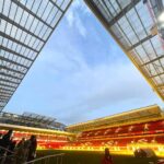 Madhurima Roy Instagram - Live from Anfield❤️ .. A day I dreamt of, joked with my friends, about being there someday, right there with my favourite team playing, soaking in that atmosphere, the dressing room, everything about it, was so magical. I still can’t believe I made it here. This is Anfield, and “You’ll never walk alone” A match to be witnessed live slowly but surely 🤞 Bucket list. Check ✅ Continuing to dream 💭 ❤️ .. #ynwa #liverpoolfc #fangirling Anfield, Liverpool