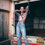 Madhurima Roy Instagram - Up tempo ⬆️ .. Quite literally .. Creative direction & photography @bharat_rawail Styling @henna.akhtar & I .. #potraits #streetstyle #rusted #photoshoot
