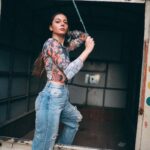 Madhurima Roy Instagram - Up tempo ⬆️ .. Quite literally .. Creative direction & photography @bharat_rawail Styling @henna.akhtar & I .. #potraits #streetstyle #rusted #photoshoot