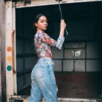 Madhurima Roy Instagram - Up tempo ⬆️ .. Quite literally .. Creative direction & photography @bharat_rawail Styling @henna.akhtar & I .. #potraits #streetstyle #rusted #photoshoot