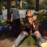 Madhurima Roy Instagram - At a sabzi mandi near you …🍆 -- Shot by @lala_photuwale This was so impromptu and fun! Series coming up! #portraitphotography #streets #casualchic #mandi Sabzi Mandi