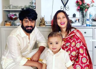 Mahat Raghavendra Instagram - Wish you all a very happy & a prosperous #vinayagarchathurthi ❤️ May lord ganesh remove all the obstacles of your life! Protect you from evil and fulfill all your wishes 😇🤗 @adhiyamanraghavendra 😘