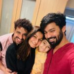 Mahat Raghavendra Instagram - With this lovely little monkey #arya & these two cuties @sanamratansi & @jaferalimunshi ❤️❤️❤️ Will miss u guys 🤗 #love