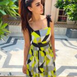Mahek Chahal Instagram - Gonna be a bright, bright sunshiny day. Spending a day at this gorgeous property @roseamer_jaipur Outfit by @niirabyas Rosé Amer