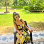 Mahek Chahal Instagram - Gonna be a bright, bright sunshiny day. Spending a day at this gorgeous property @roseamer_jaipur Outfit by @niirabyas Rosé Amer
