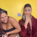 Mahek Chahal Instagram - Good friends don’t let you do stupid things alone. @tracy.desa #reelsinstagram #girlswannahavefun #workingmom #womanpower #phone #hairstraightener #artist #singer #rapper #bollywood #friendship India