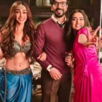 Mahek Chahal Instagram - Super fun when we all together shooting and playing superheroes 😜😂😂❤️@tejasswiprakash @manitjoura #naagin6 @colorstv @balajitelefilmslimited India