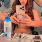 Mahek Chahal Instagram - Morning stress at work. #naagin6 #actor #gettingready #vanityvan #wakeupandmakeup #indianwonderwoman #indian #filmcity #reelsviral #reelsinstagram #feed Film City