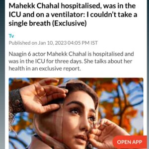 Mahek Chahal Instagram - I have very recently recovered from Pneumonia, feeling much better and am finally resting at home. But I must say a big thank you to all my well wishers for your love and support. Your thoughts and prayers have gotten me through these times. I just need some time to rejuvenate with family by my side and then get back to entertaining you all ❤️❤️❤️❤️🙏🏻🙏🏻🙏🏻🙏🏻🙏🏻