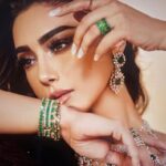Mahek Chahal Instagram - @jaipurjewelleryshow Styled by @hoorvi.j.valaya Make up and hair @ankchikara.artistry Pic by @abhishekkhandelwal08 Creative @vrindaarora @sfactor.besocial India