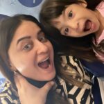 Mahhi Vij Instagram - Life is unpredictable Just a few seconds before take off… there was smoke near the engine..For the first time I just kept looking at my daughter and I was numb My mum was holding Tara s hand and al she kept doing is 🙏 pray. Special thanks to the pilot and indigo for keeping us safe 🙏 Blessings work .. Tara is blessed thank you to each one of you