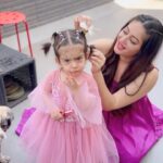 Mahhi Vij Instagram – With my lifeline ❤️My heart ❤️ Meri Tara @tarajaymahhi 
.
.
#feelkaroreelkaro #feelitreelit #mylifeline #myheart #love #myworld #reelsinstagram