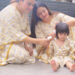 Mahhi Vij Instagram – They say women speak 20000 words a day I have a daughter who gets that done by breakfast 🍳🤣

👗 @maisha_creations_