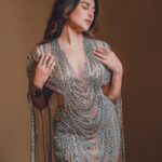 Mahira Sharma Instagram - 𝓉𝒶𝓀𝑒 𝒶 𝒹𝑒𝑒𝓅 𝒷𝓇𝑒𝒶𝓉𝒽 𝒶𝓃𝒹 𝓁𝑒𝓉 𝒾𝓉 𝑔𝑜 𝒷𝒶𝒷𝓎 . . . Outfit : @laxmikrishnaofficial Styled by : @tiara_gal @akansha.27 💄: @puneet_makeovers 👠: @urbantoes