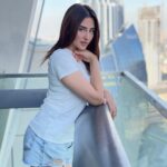 Mahira Sharma Instagram – The art of eye contact 💙 Downtown Dubai
